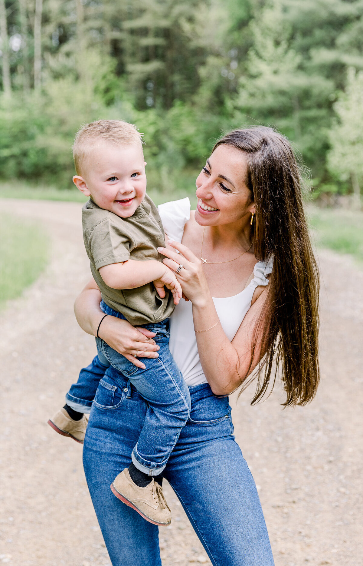 Mom and son photo