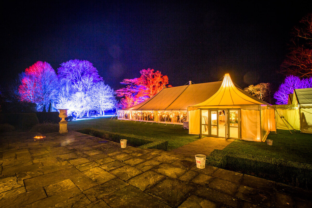 17 Lit-Up Wedding Marquee