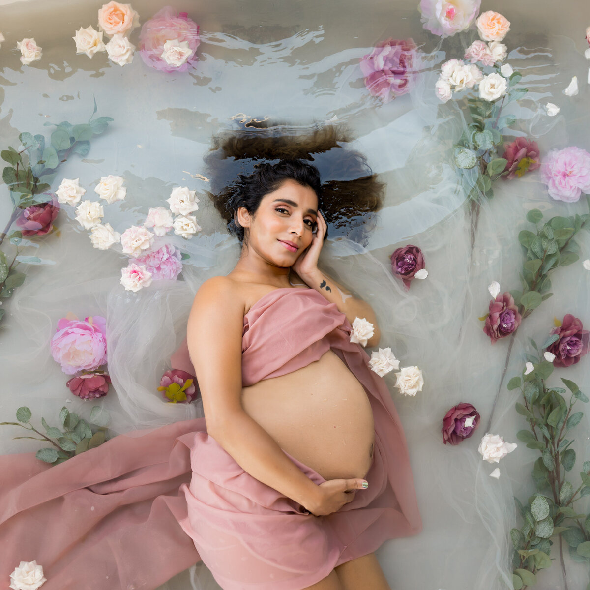 maternity flower bath with juniper spring-2