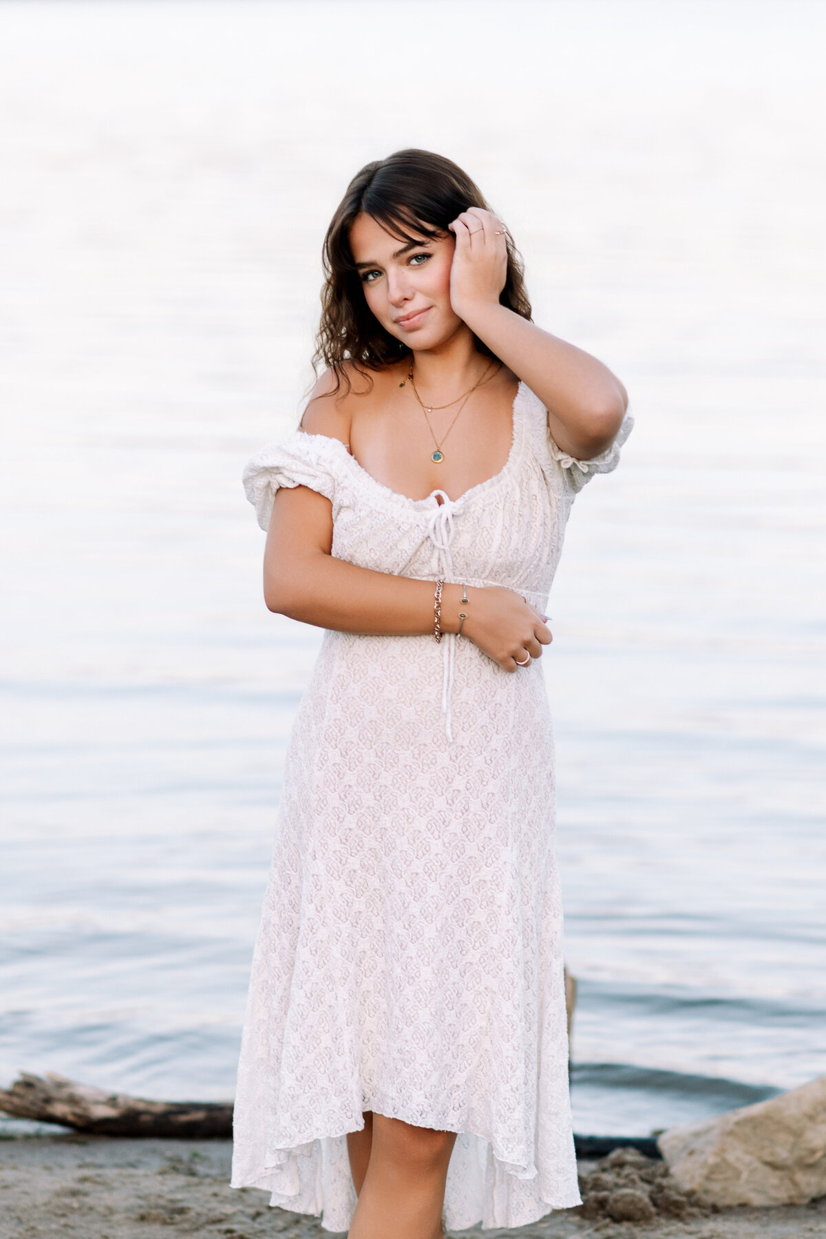 Kansas City Senior Pictures at a lake