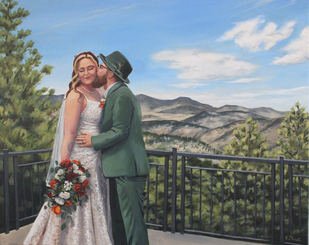 Outdoor Minnesota Live Wedding Painting