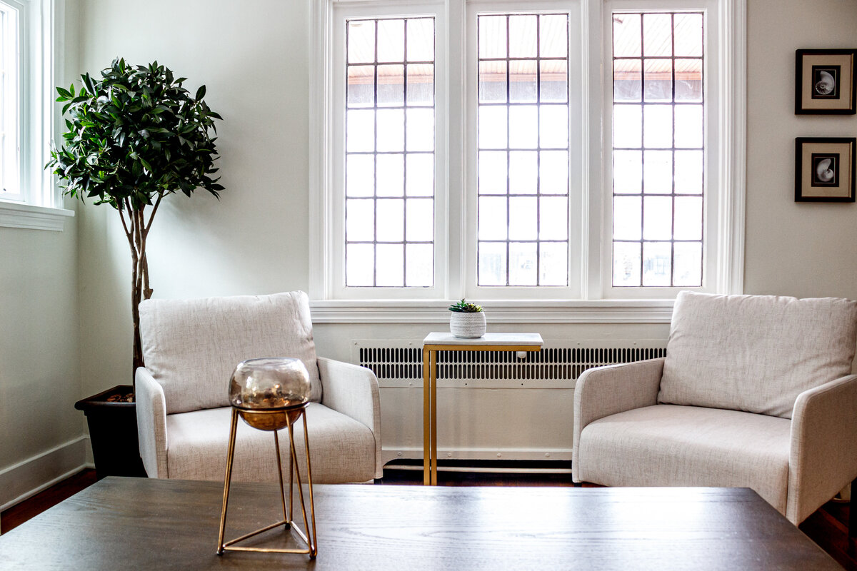 Professionally staged living room designed to maximize home value and buyer appeal