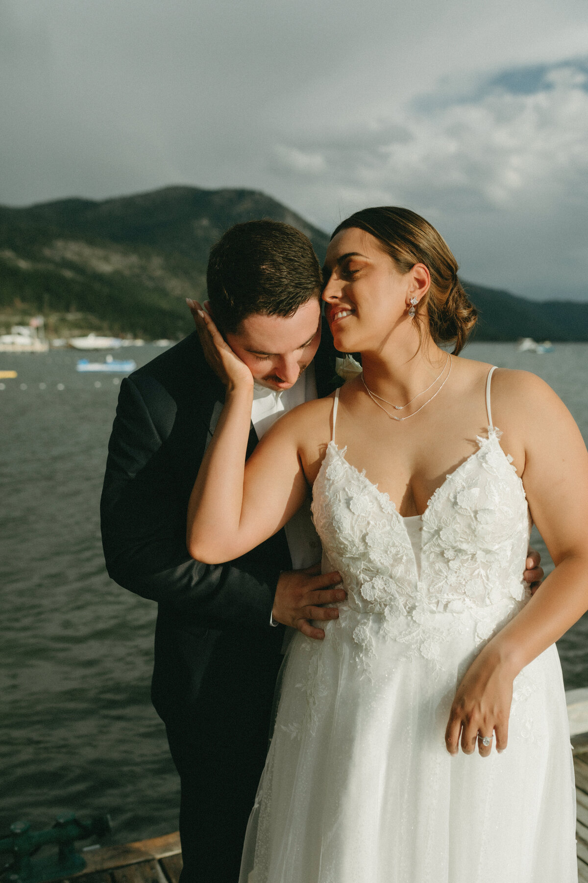 Lara + Andrew North Lake Tahoe Event Center Kings Beach California Katherine Krakowski Lake Tahoe Reno Photographer-15