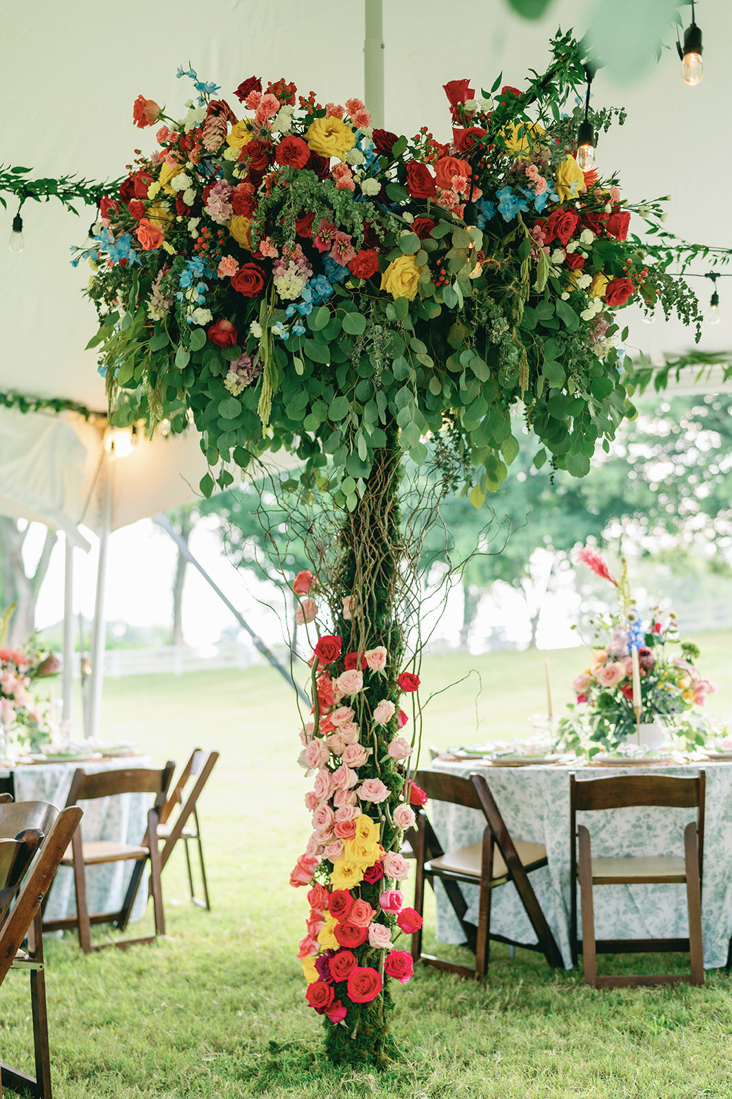 Garden inspired tented wedding at Passerine Hills Estate
