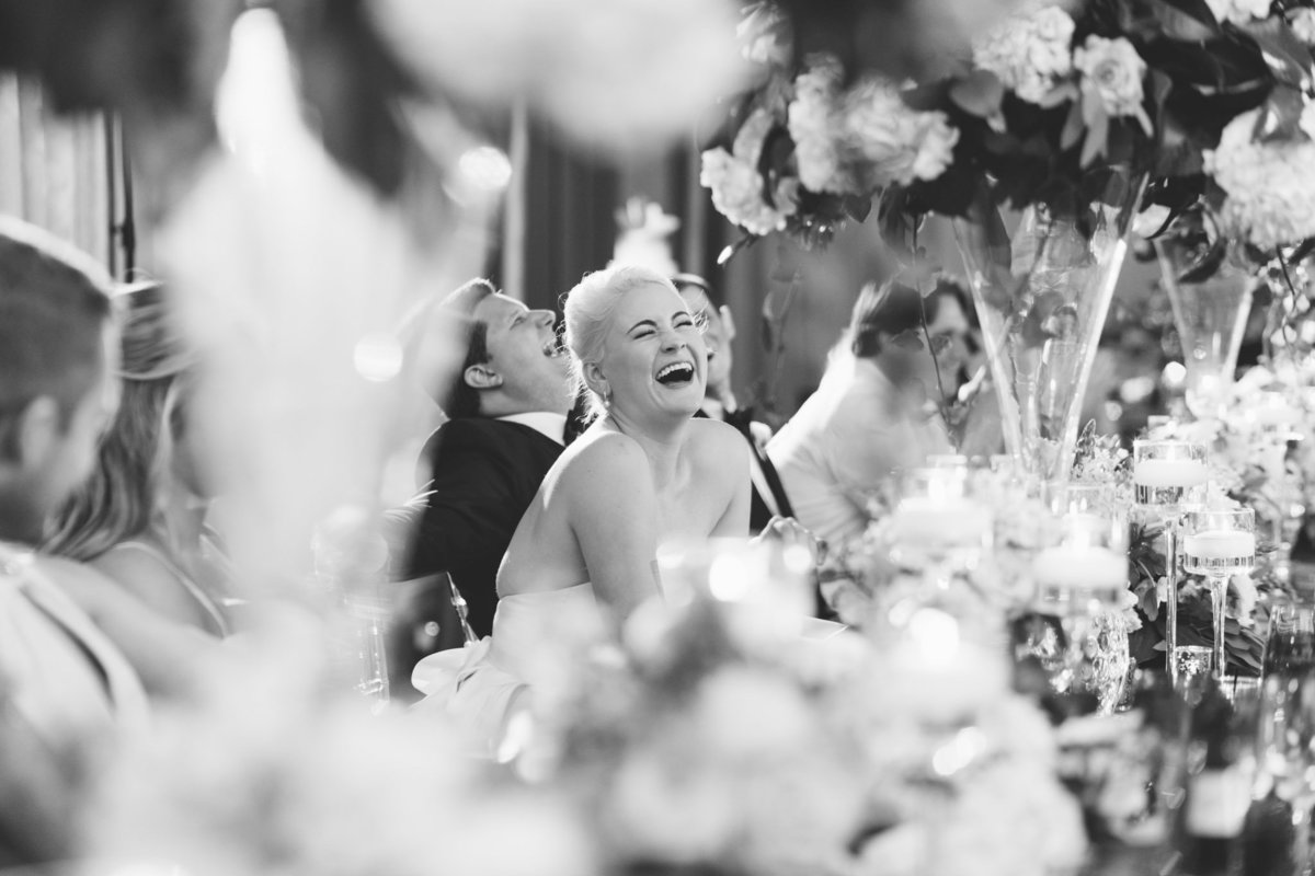 Wedding toast reactions. Photo by luxury destination wedding photographer Rebecca Cerasani.