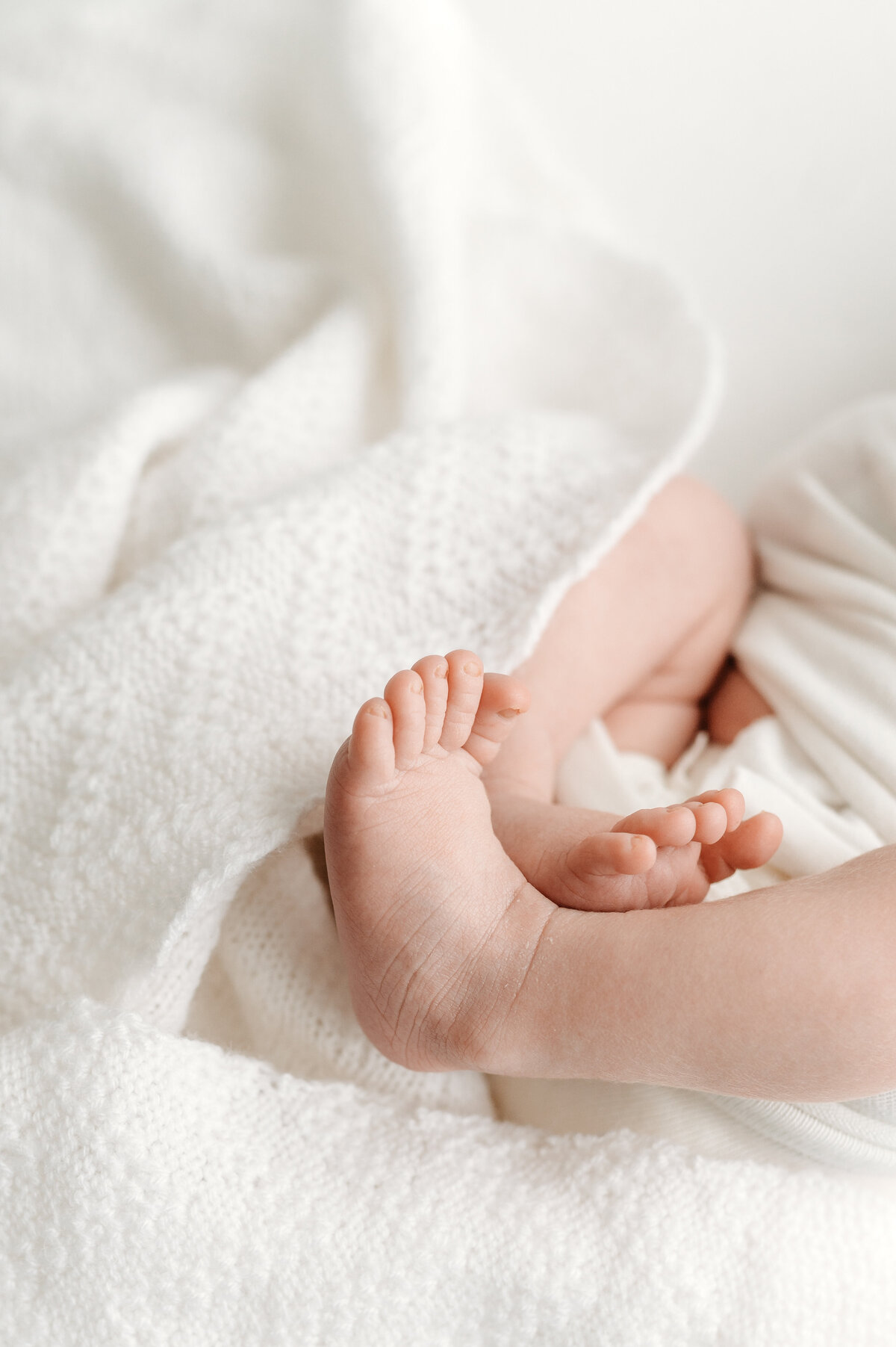 Baby feet captured during a newborn session in Atlanta