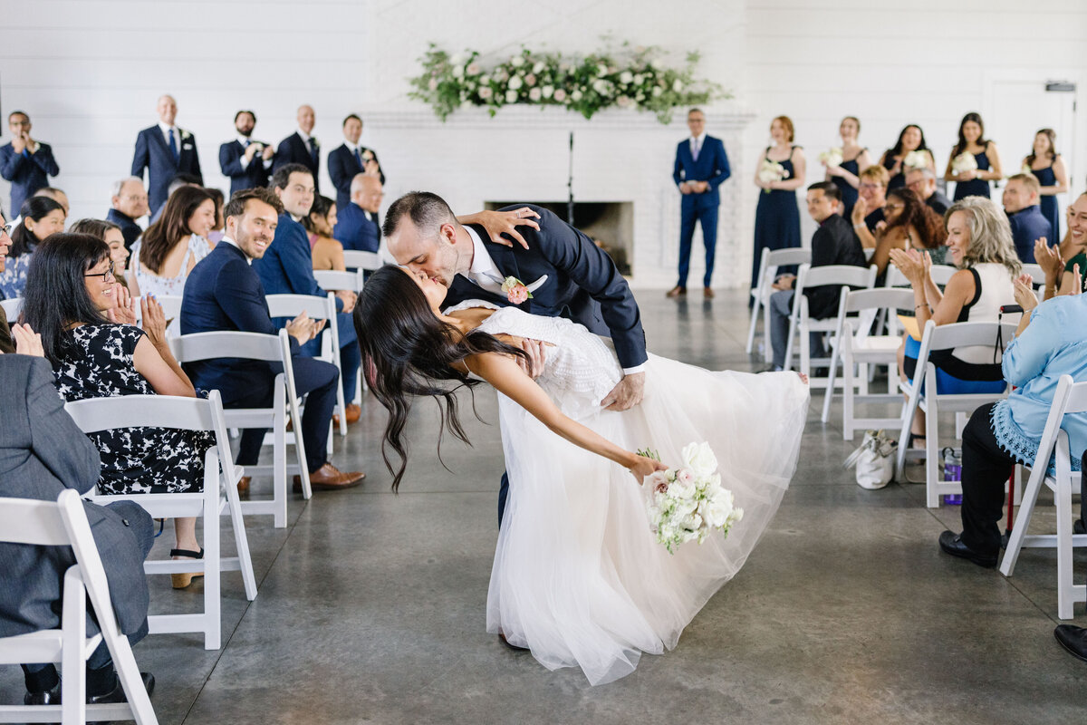 67 Hutton-House-Minneapolis-Wedding-First-Kiss