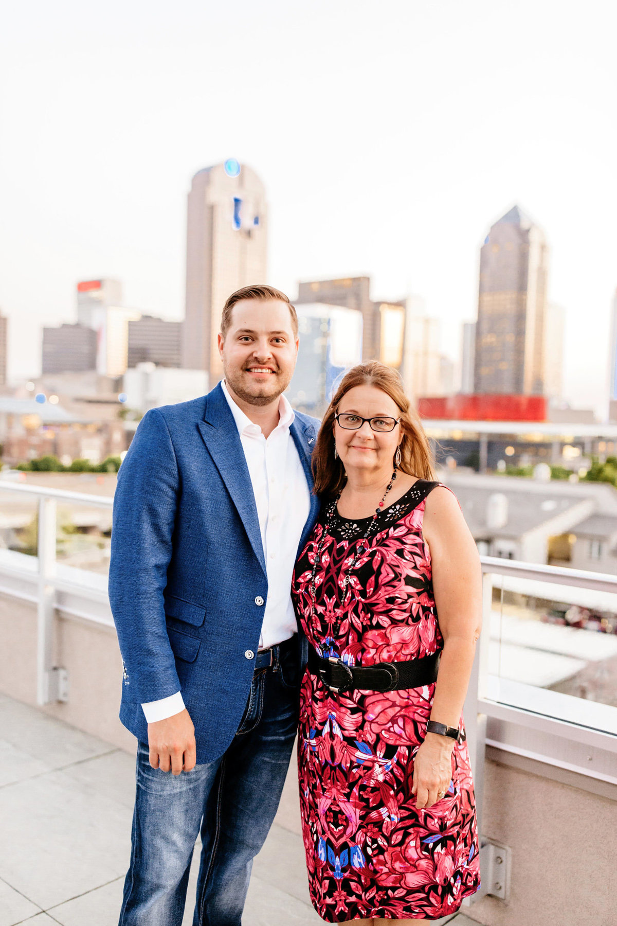 Eric & Megan - Downtown Dallas Rooftop Proposal & Engagement Session-247