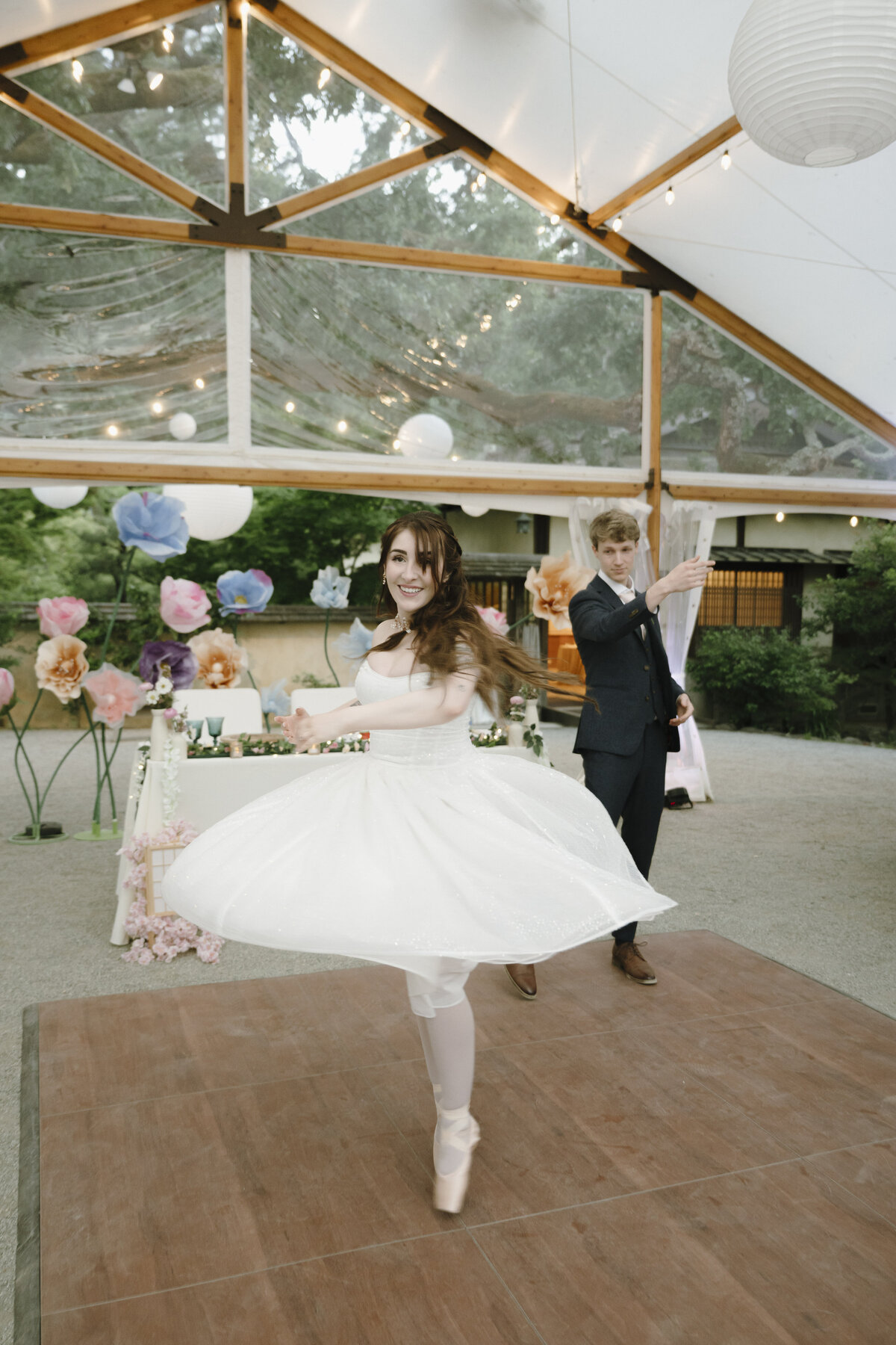 Bride and Groom at Wedding Reception