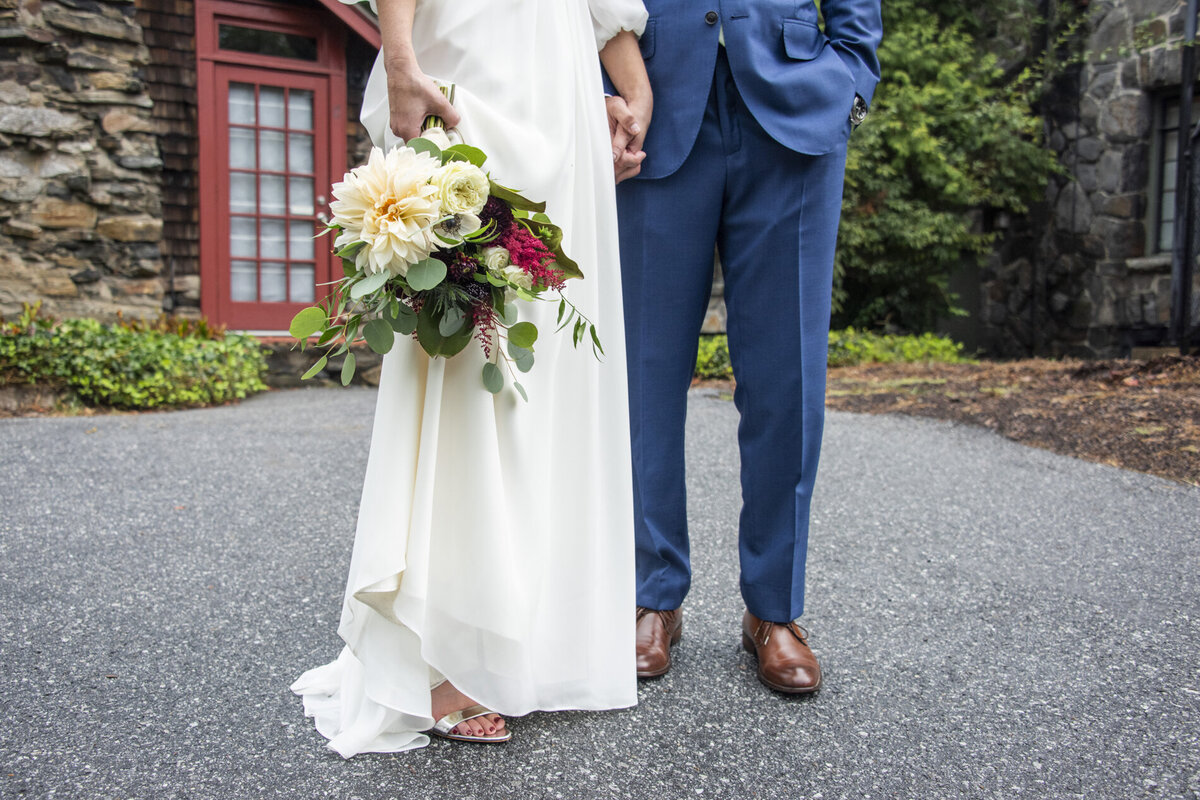 Wedding dress and suit