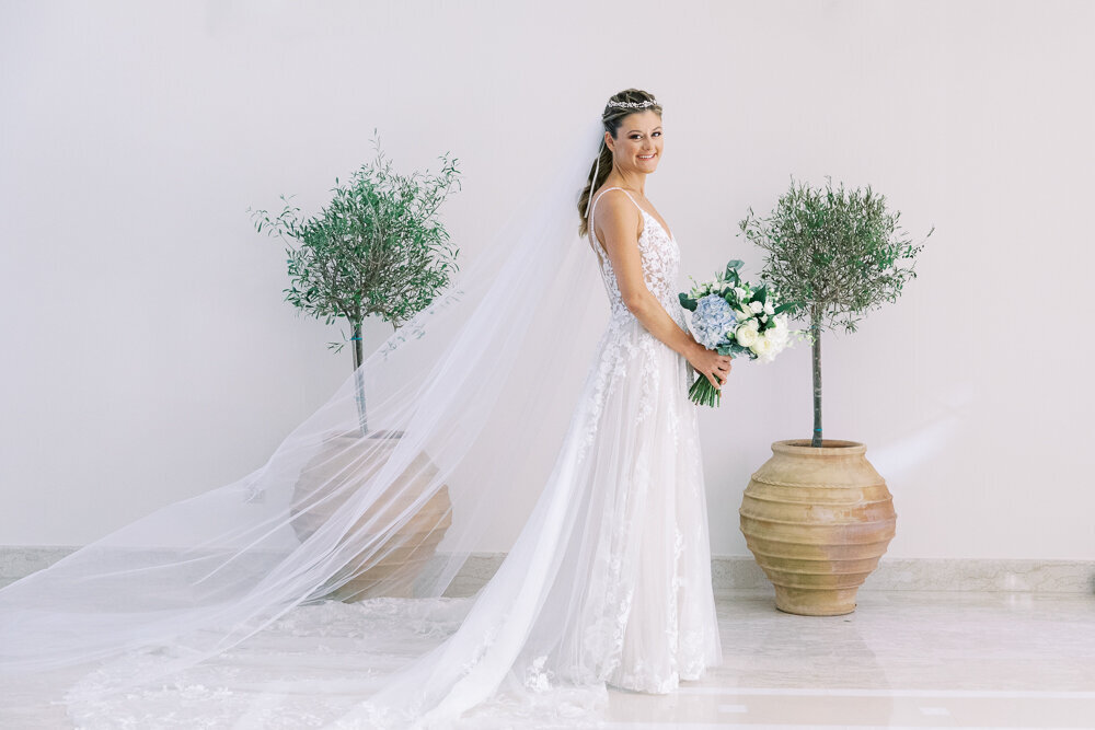 Villa wedding in Rhodes Greece with chandelier installations  (23)