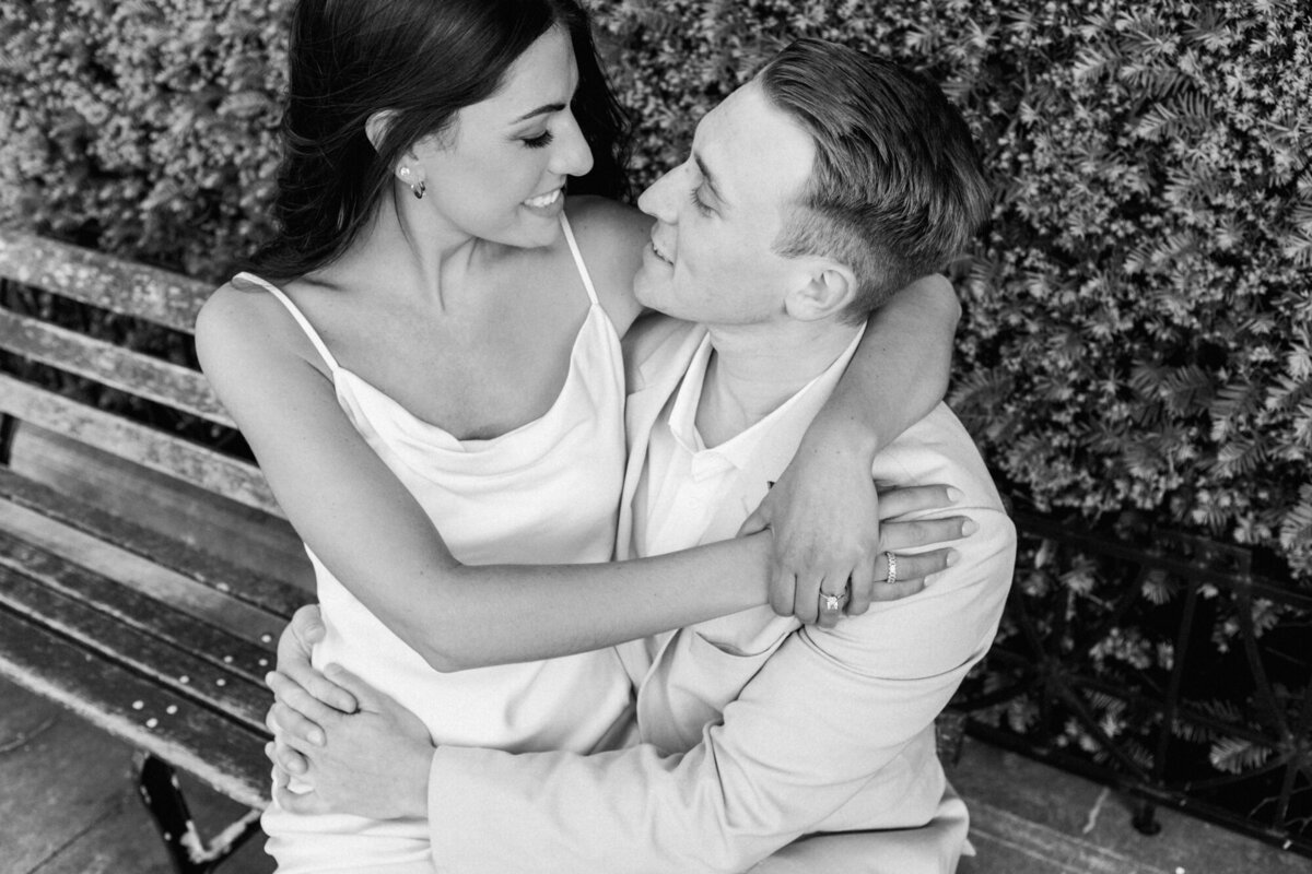 Sunset Engagement Photo at Chicago's Museum Campus