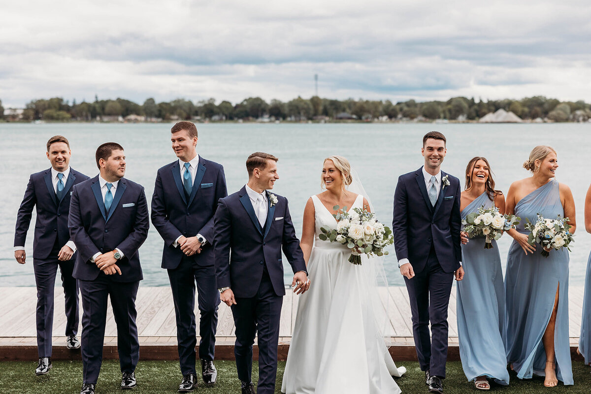 Saint Clair Inn Wedding Party Michigan Photographer K. E. Rogers Photography-8