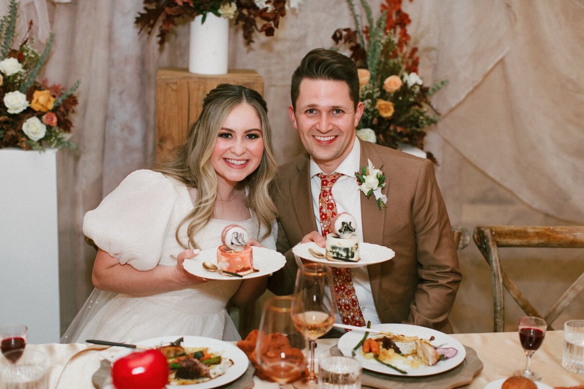 skating-mini-cake-wedding-dessert-calgary-bride-groom