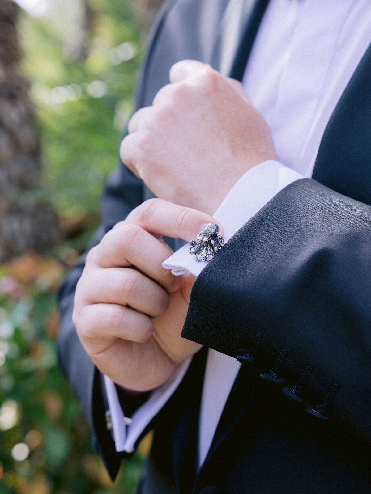 Groom Getting Ready
