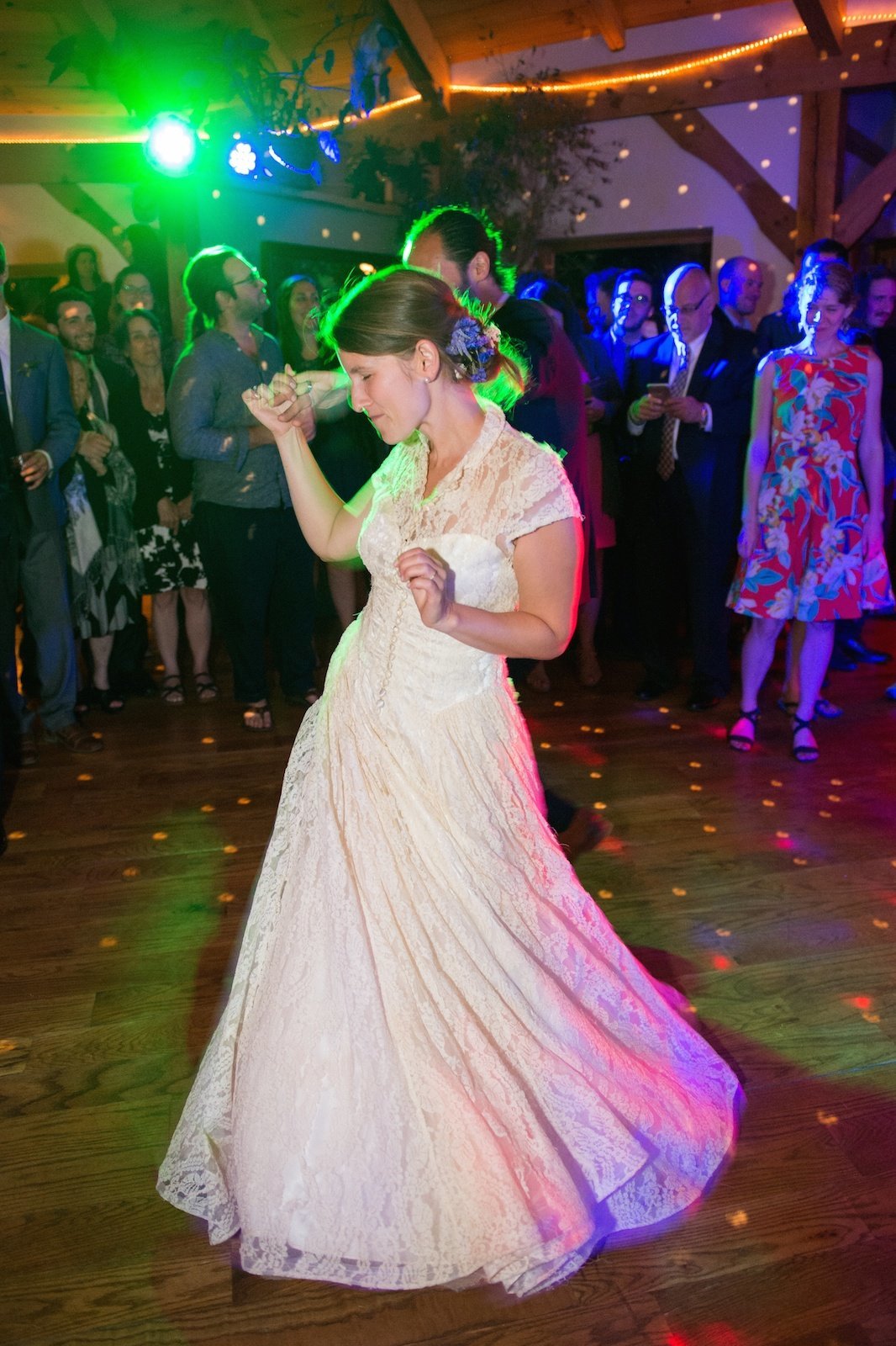 epic dance party photo at Vermont private residence wedding reception