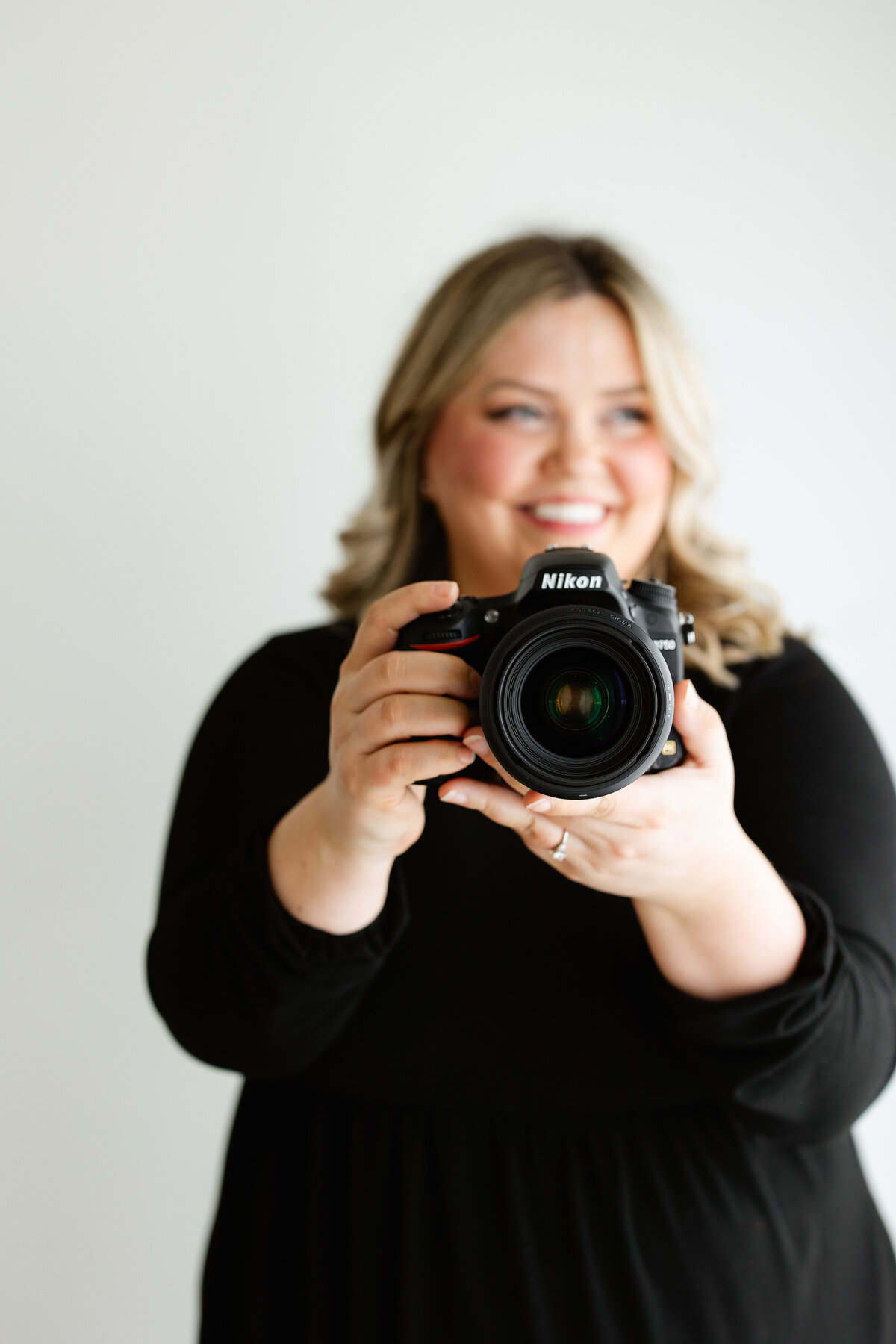Solo branding session of photographer, Sammie, taken by branding photographer, Valerie Doucette