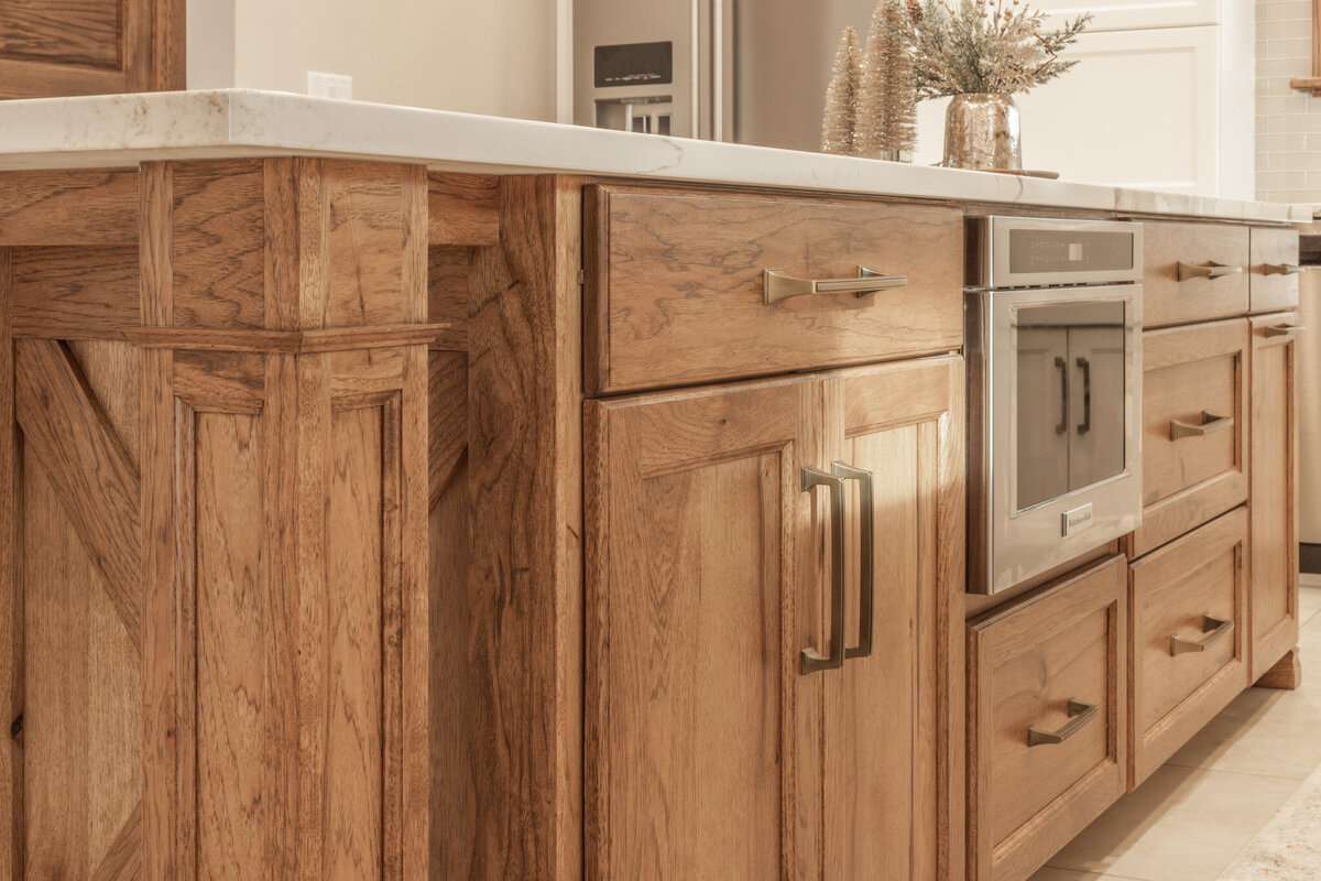 warm wood finish