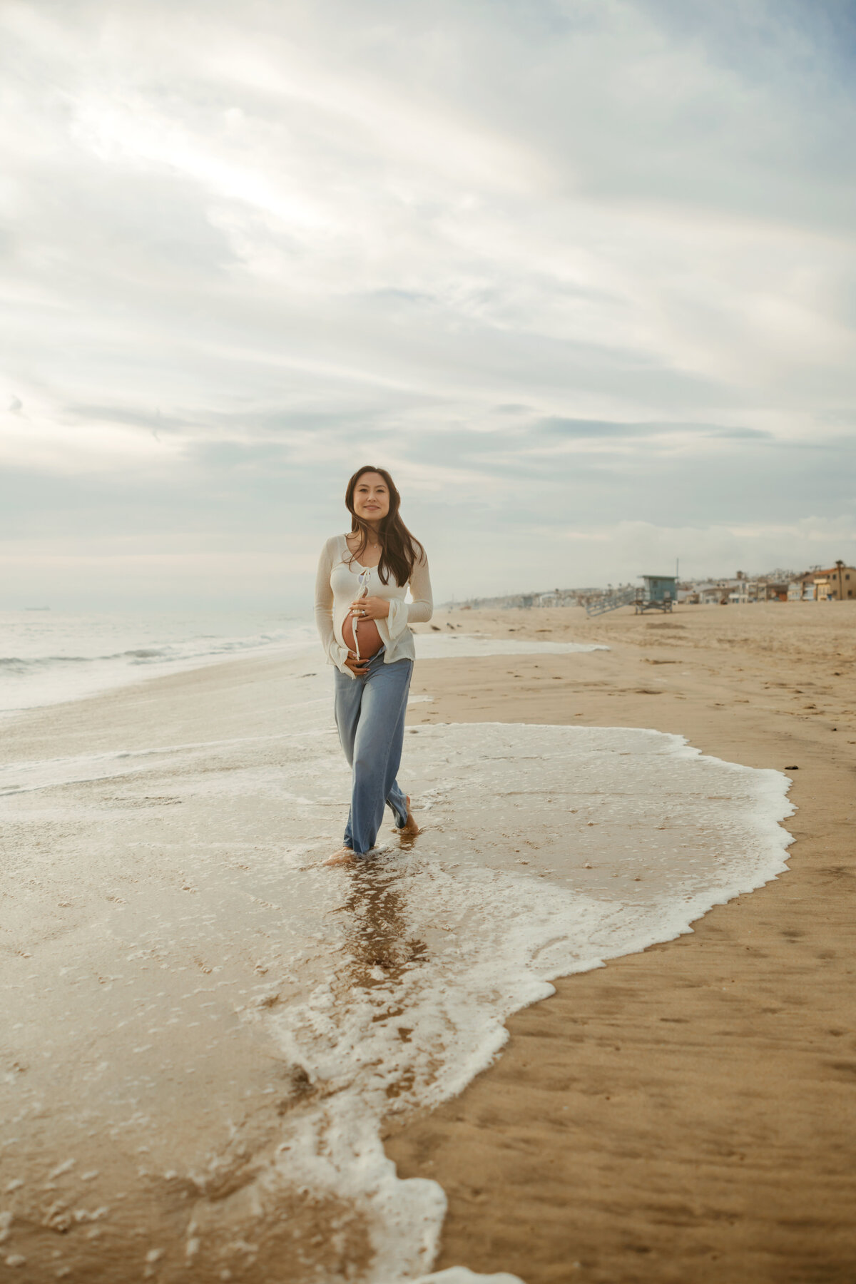 LA Beach Maternity Photography 75
