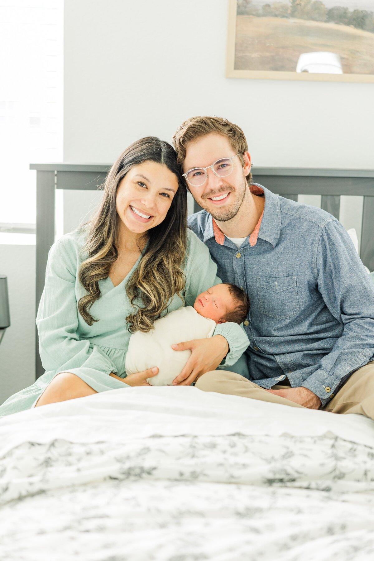 Cute family picture for first time parents in Erie, Colorado