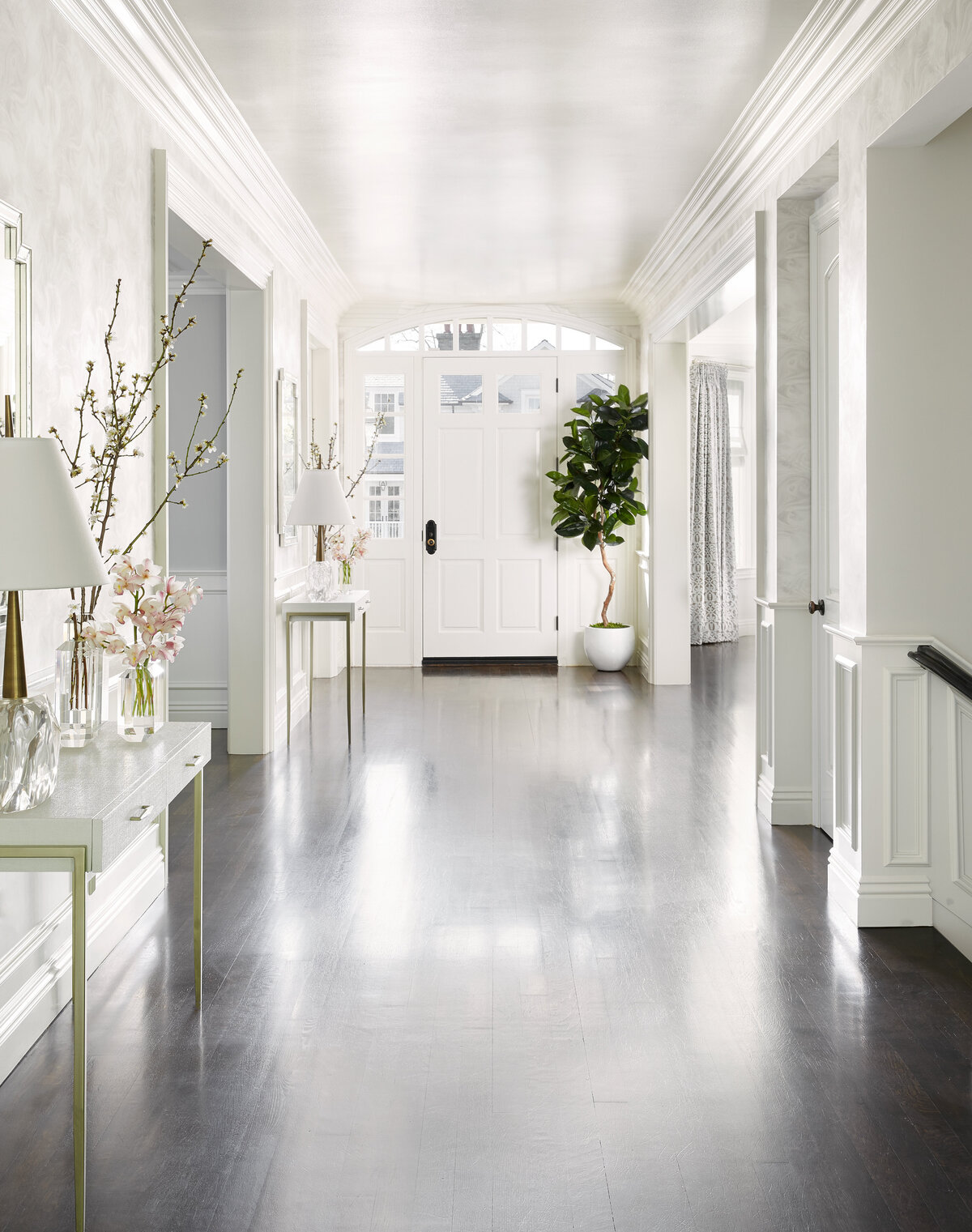 Modern White Hallway Interior Design