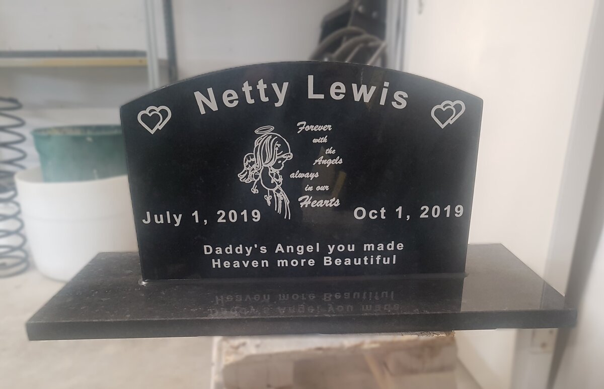 Lewis Angel Custom Monument Saskatoon Saskatchewan