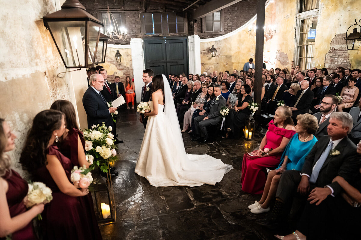 Wedding ceremony at Latrobe's on Royal