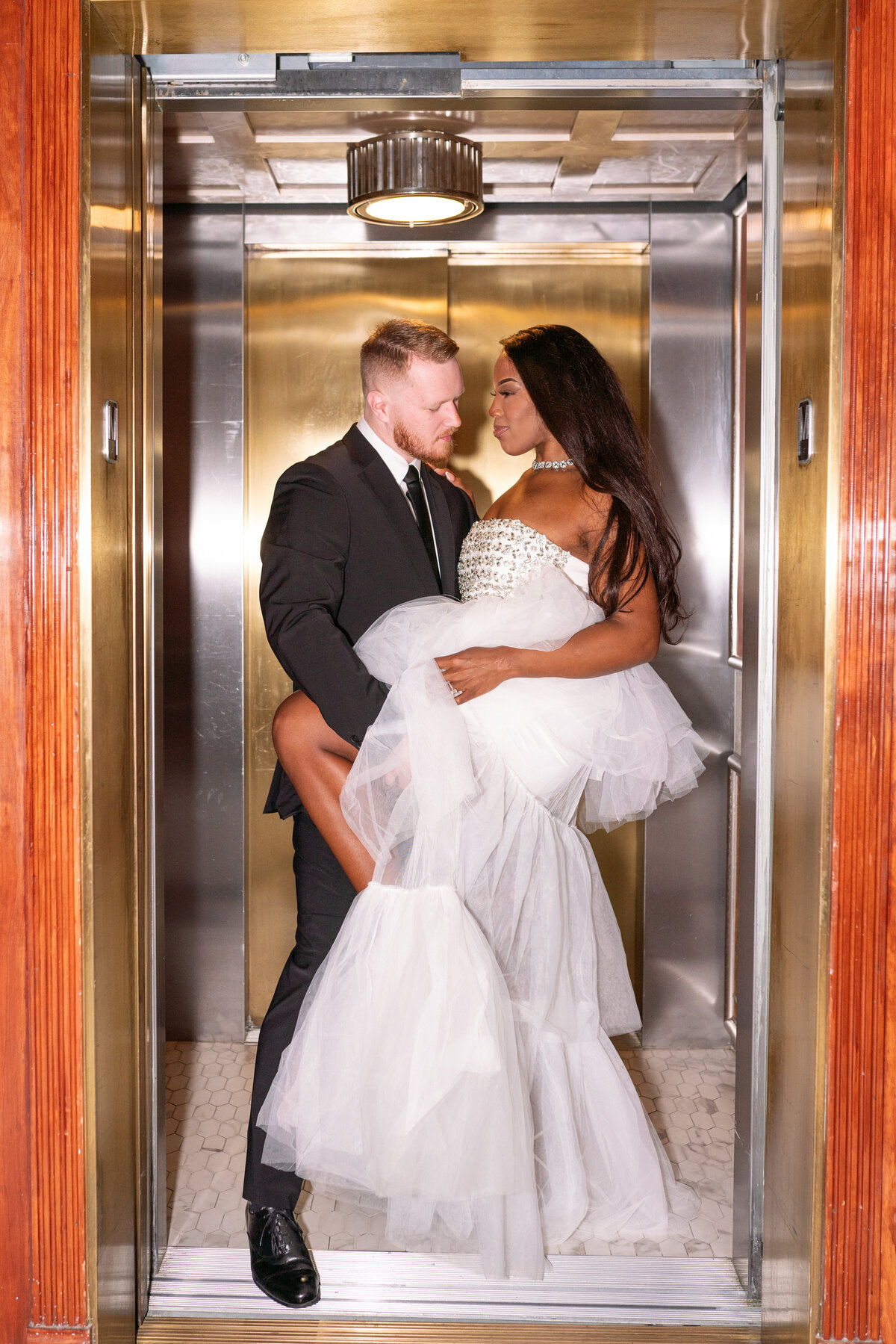 Engagement Session in Downtown Austin Texas at the Driskill Hotel