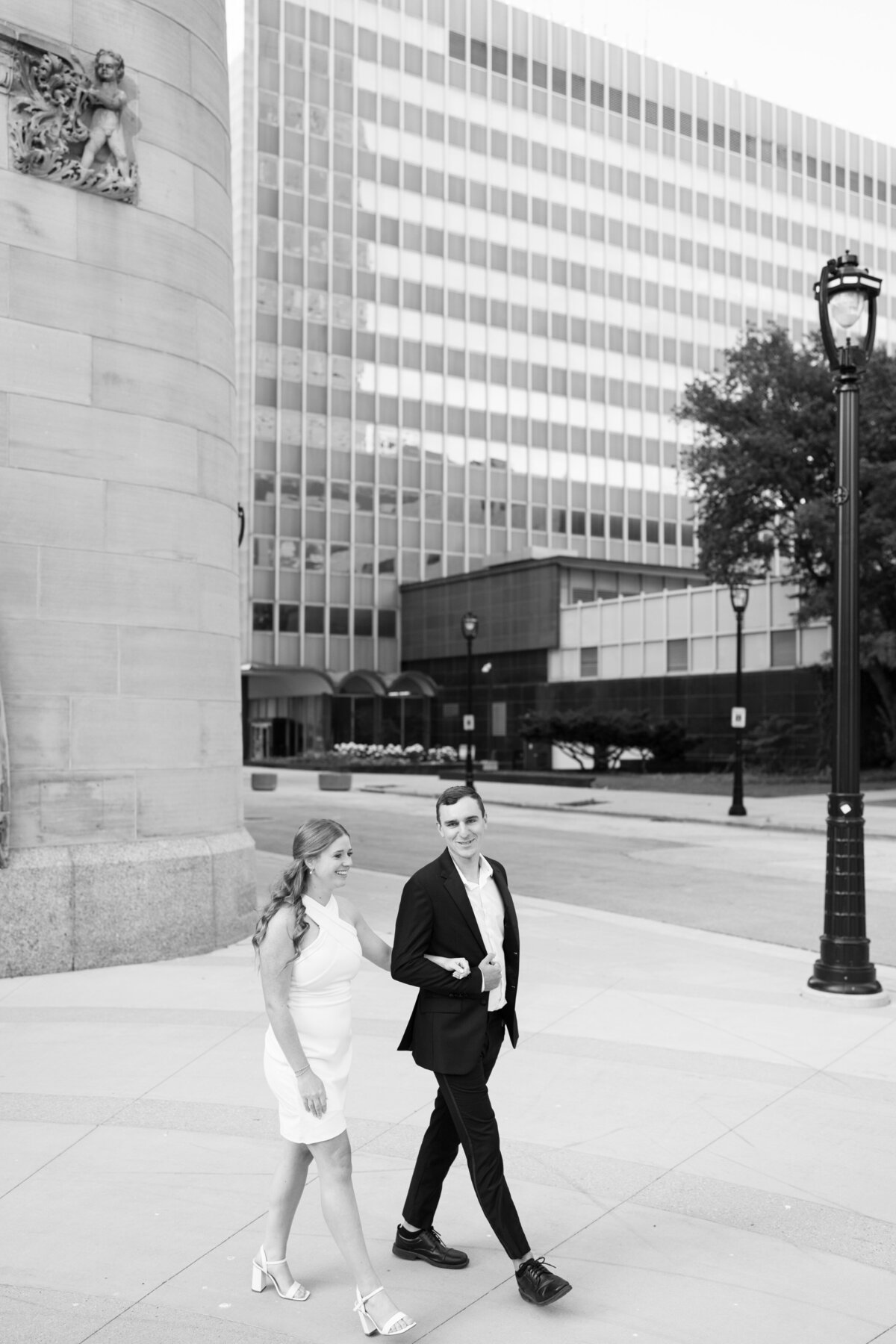 Downtown Milwaukee Elegant Engagement Session-13