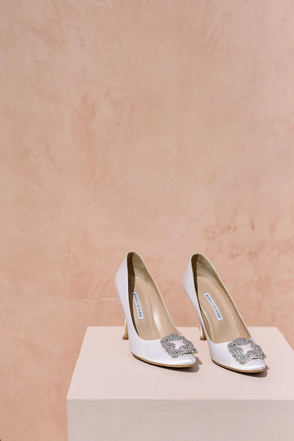 white manolo blahnik