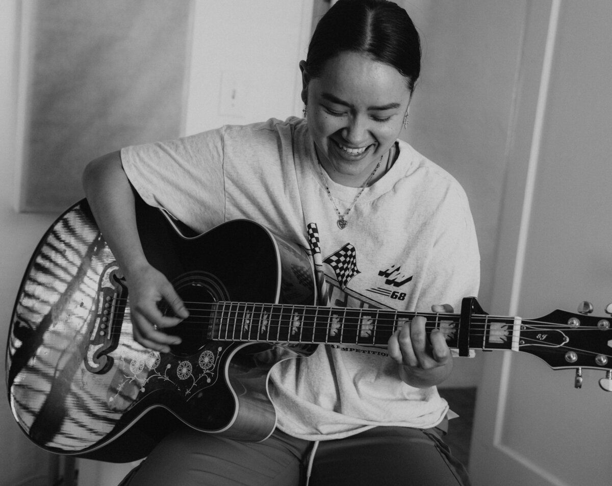 Musician Portrait Photography Black and White