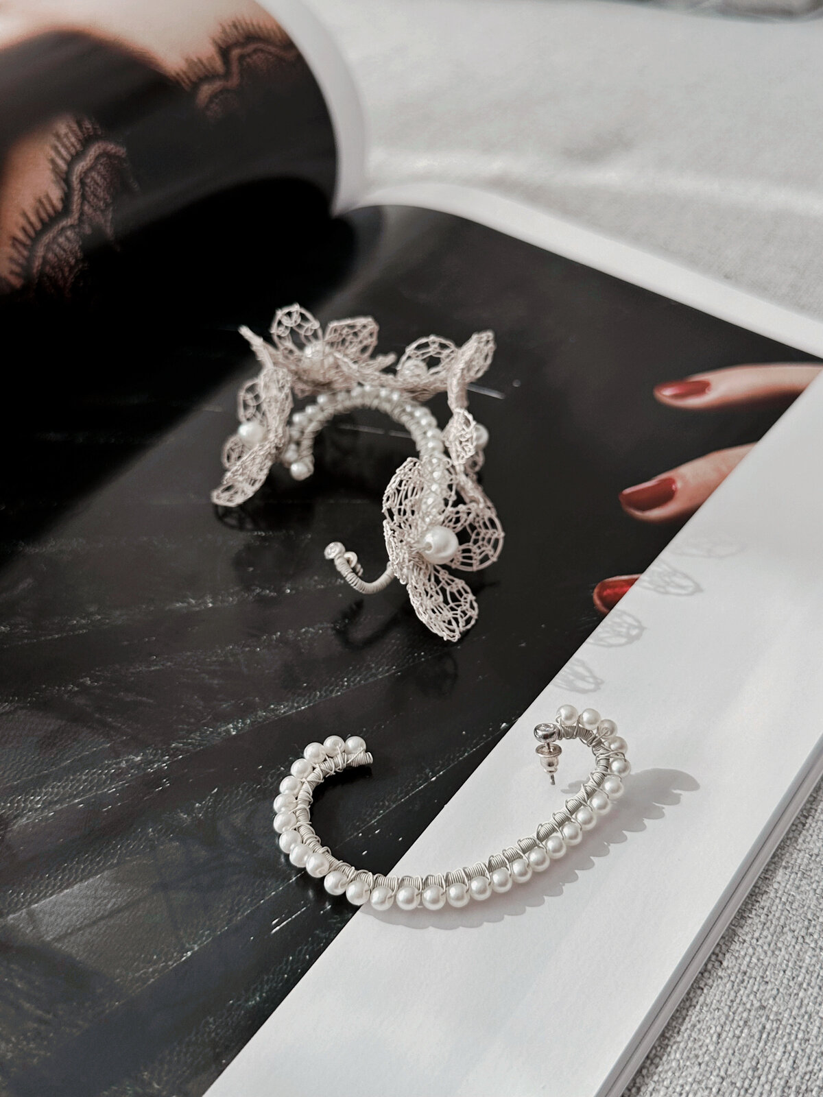 Timeless bridal hair accessory, meticulously handmade for your special day