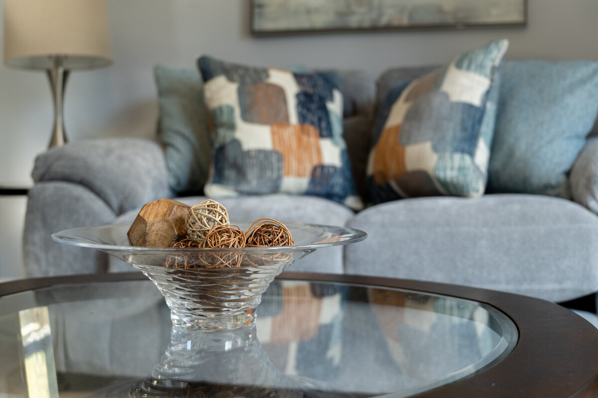 close up of arrangement in living room