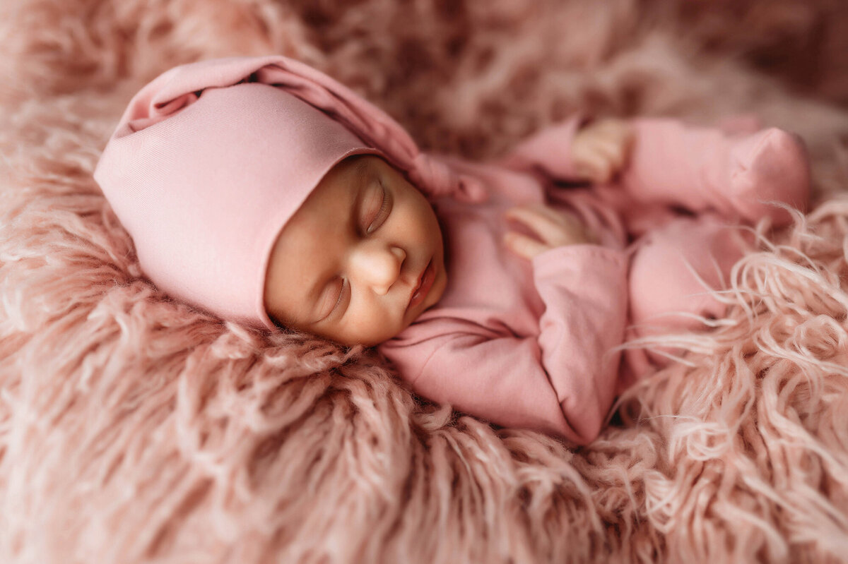 Baby posed for Newborn Portraits in Charleston, SC.