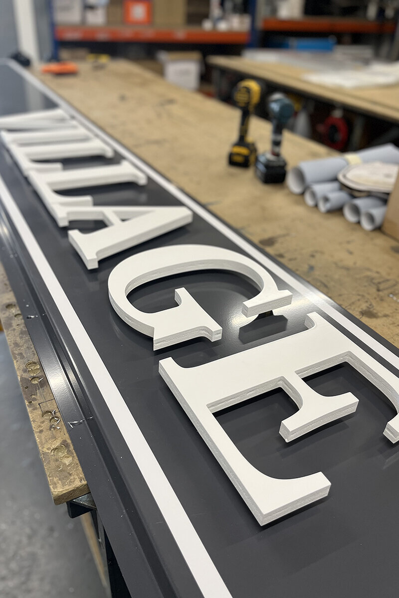 ellis-signs-village-stores-external-signage-newcastle-gateshead-north east