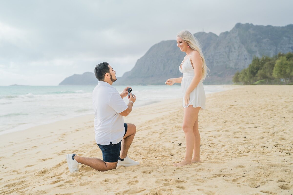 perfect proposal location in oahu, Waimanalo Beach