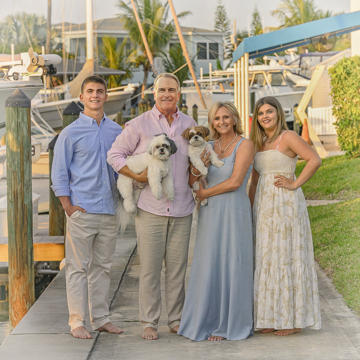 cocoa beach family at yachtclub