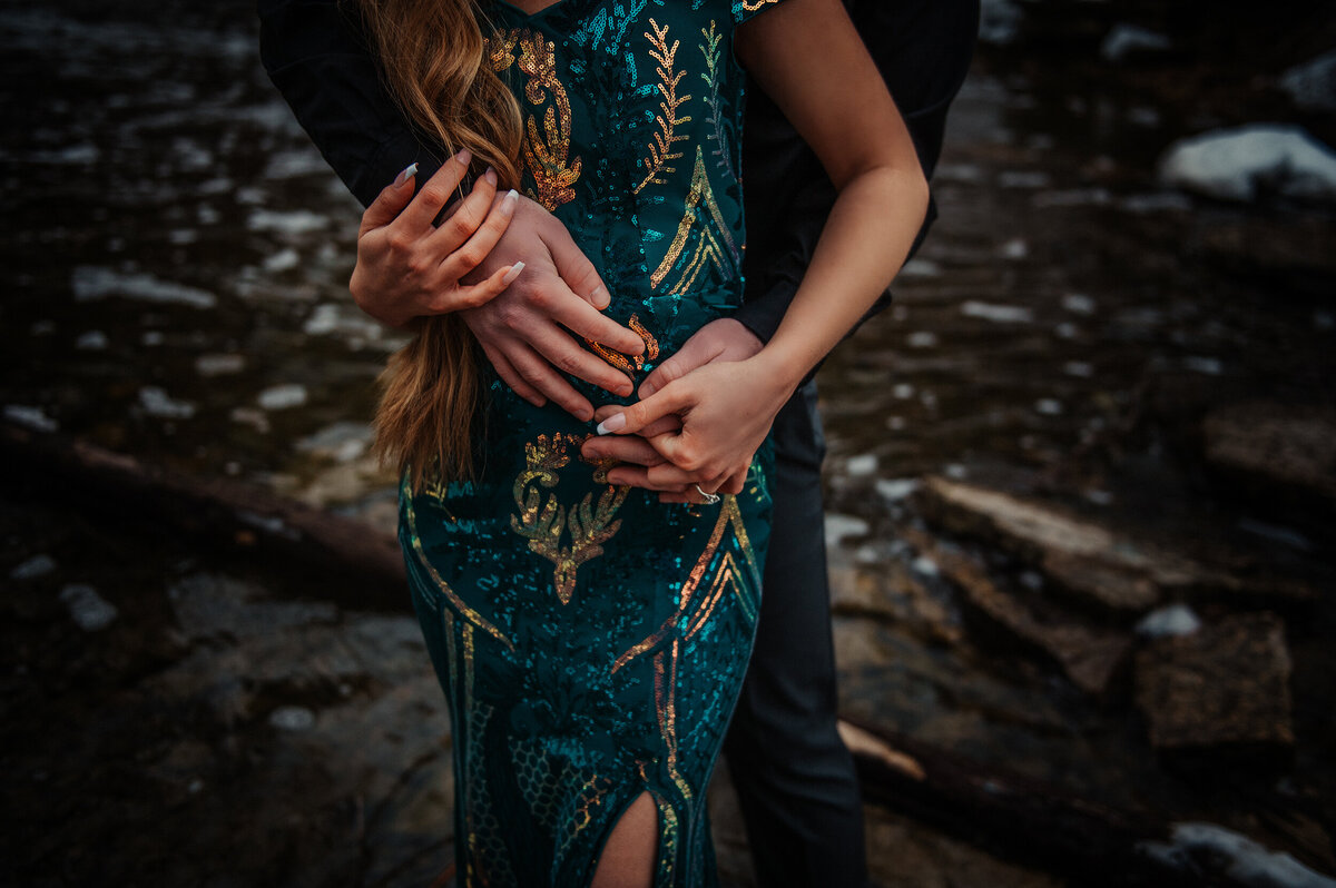 intimate engagement session