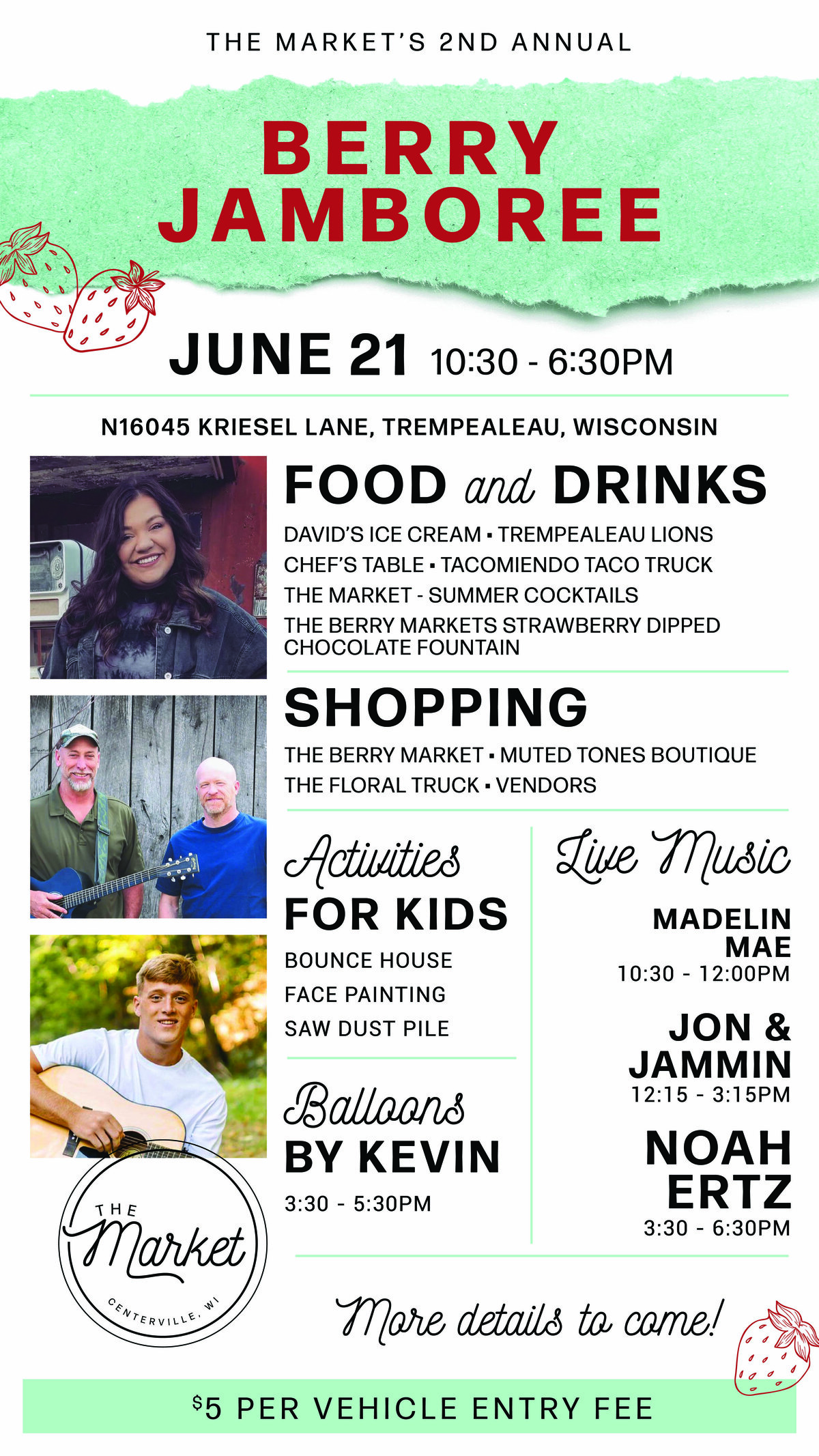 Berry Jamboree at the Market June 21