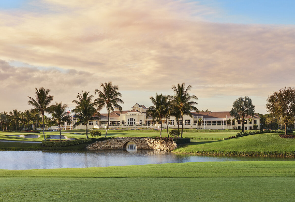 a view from the golf course at BallenIsles Country Club