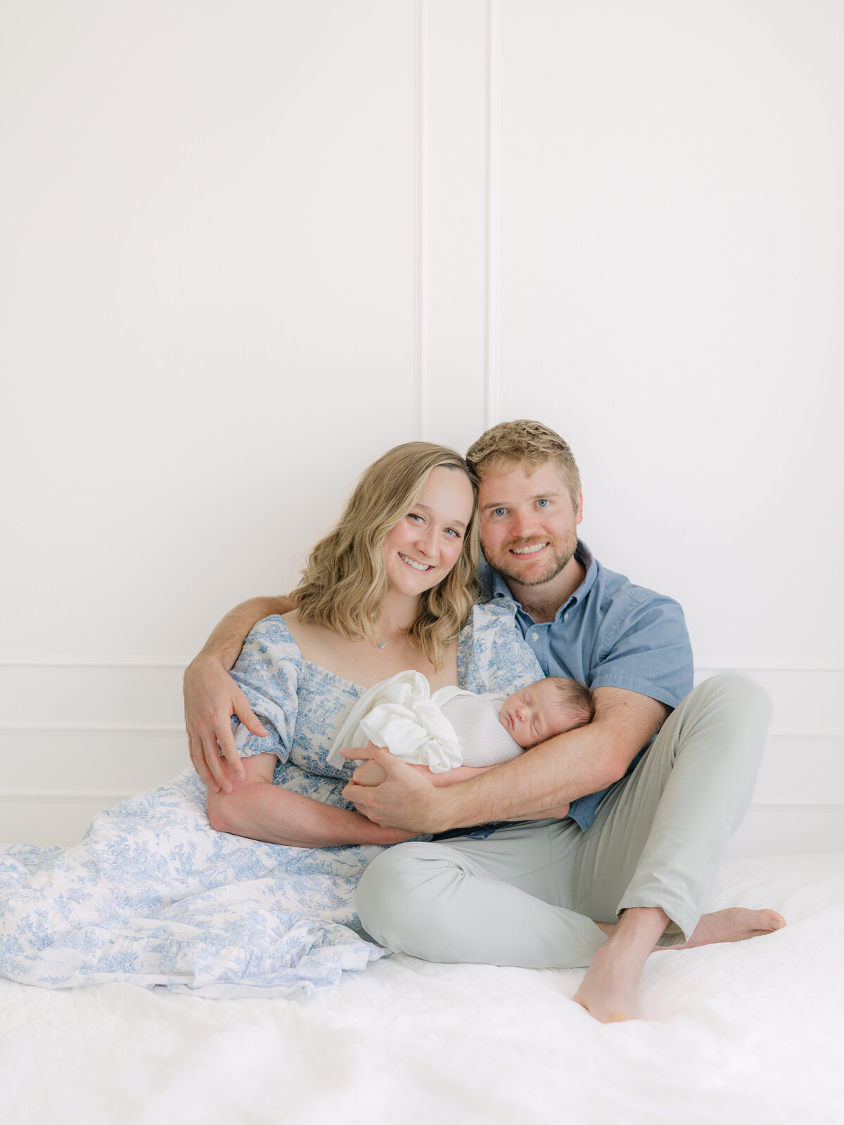 Raleigh Family photo with newborn 