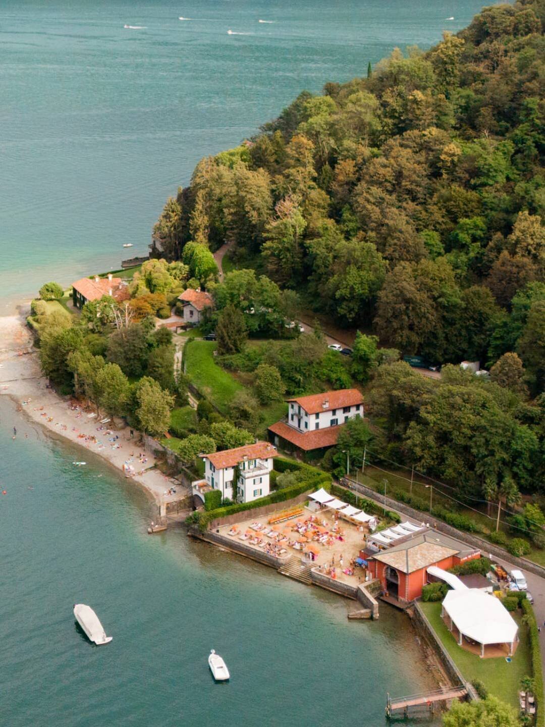 Lake Como Wedding Beach Party at @lidodilenno Alejandra Poupel0