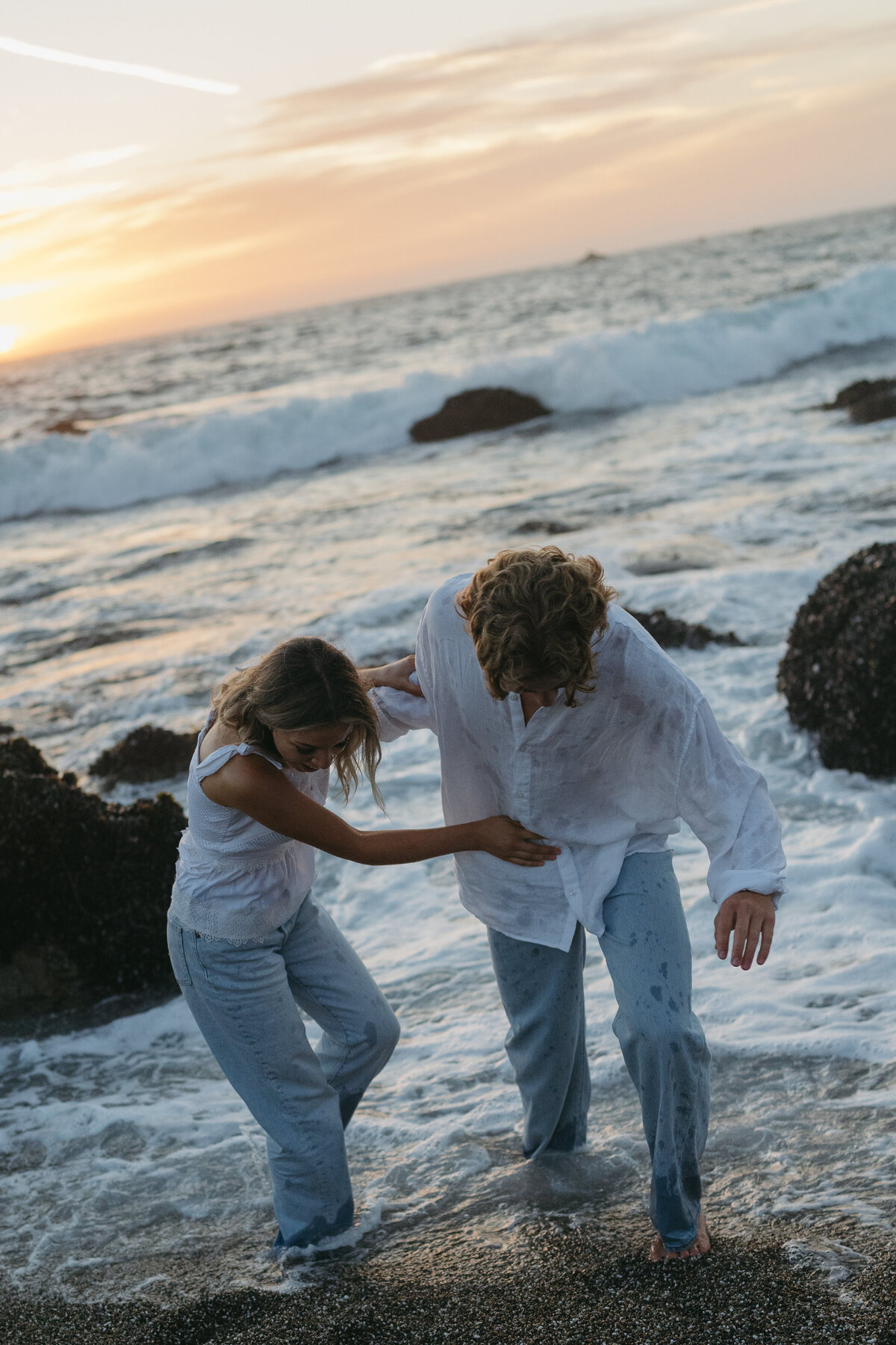Whimsical Engagement Couples Photoshoot - Sonoma Coast, California