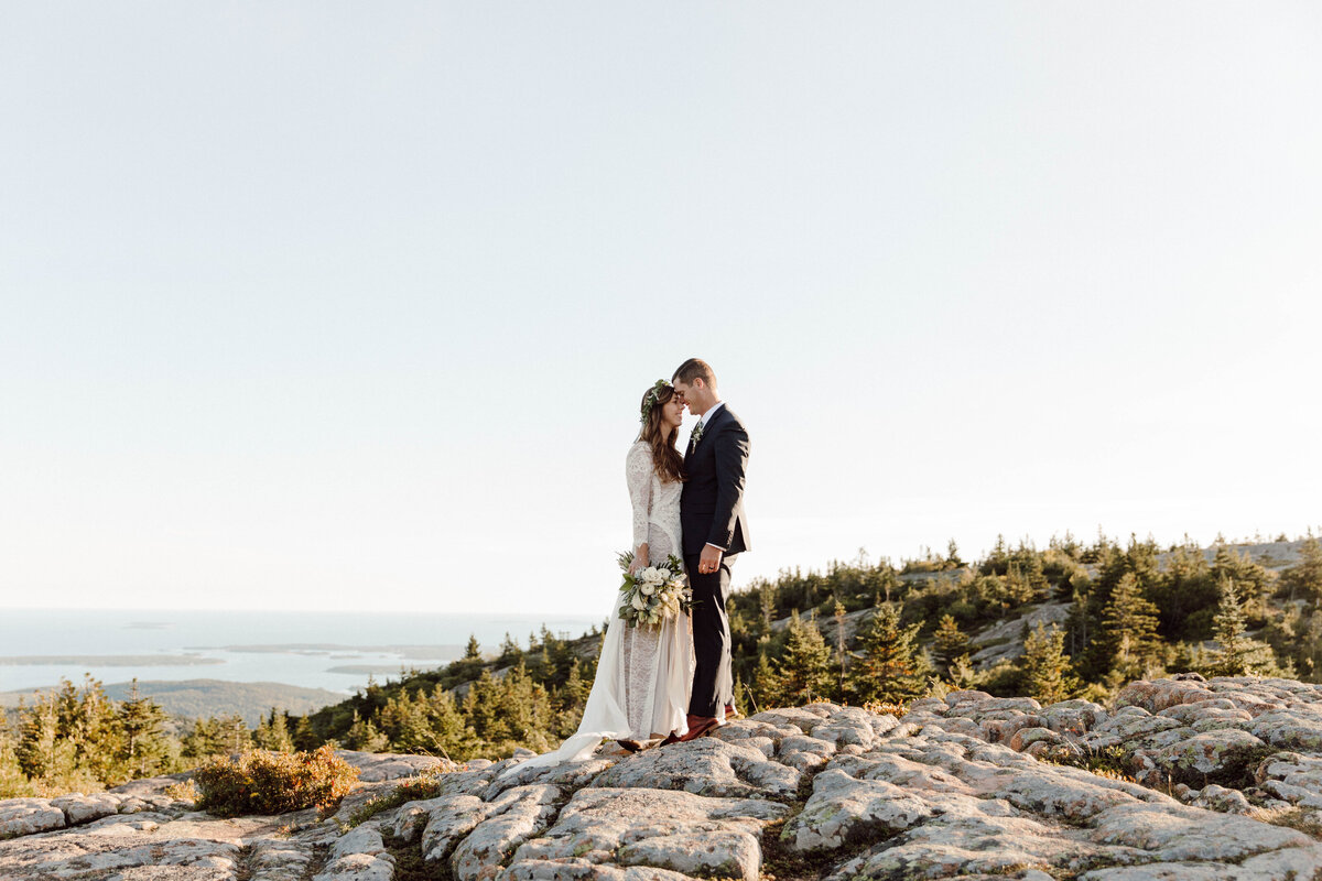 Wedding Portrait on Mountaintop