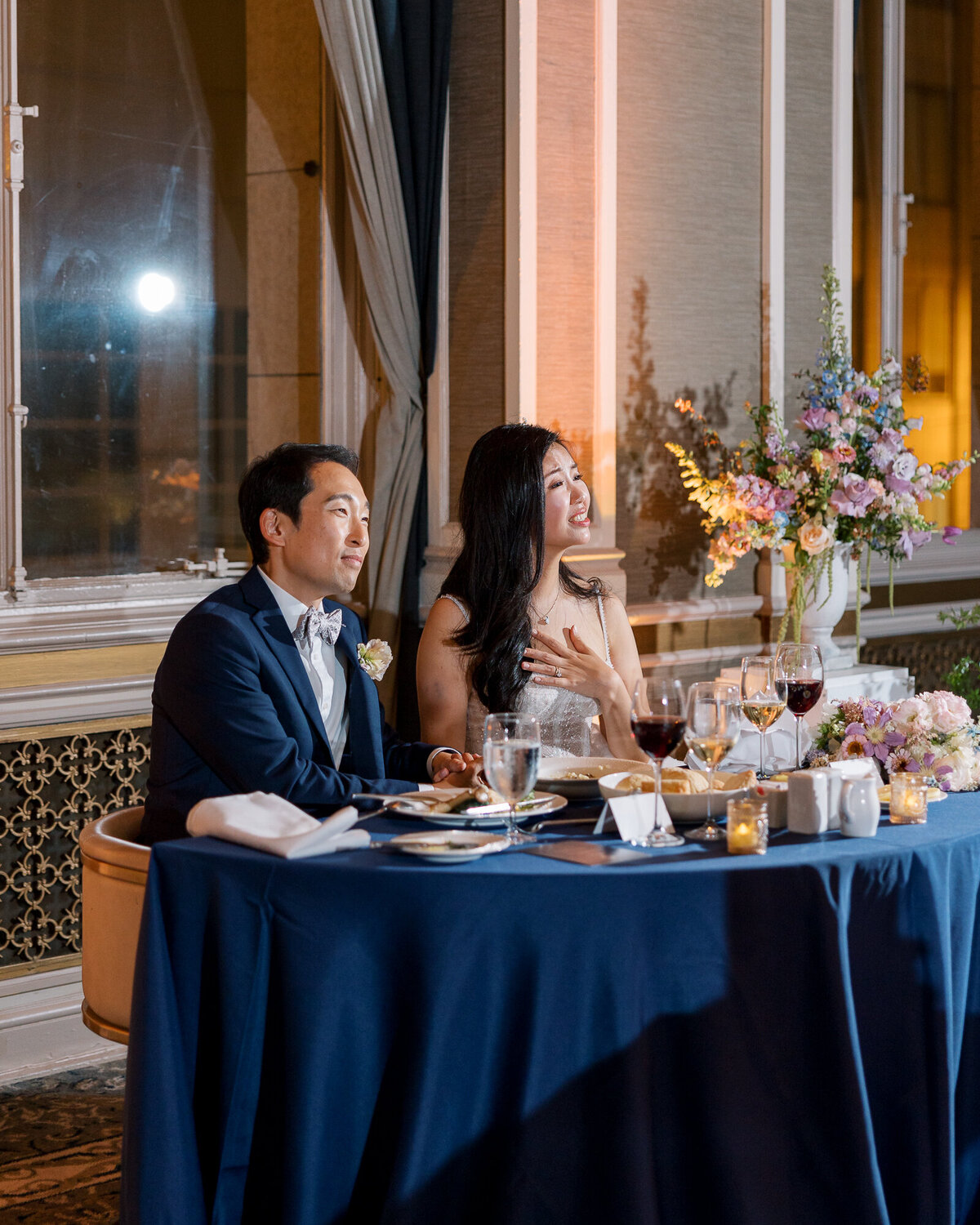 Heartfelt moment during toasts