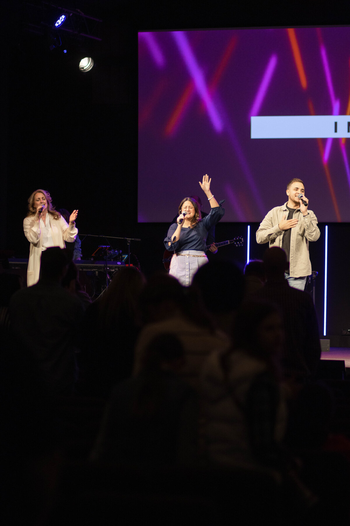 The worship team at a non-denominational church in Fayetteville, NC. 