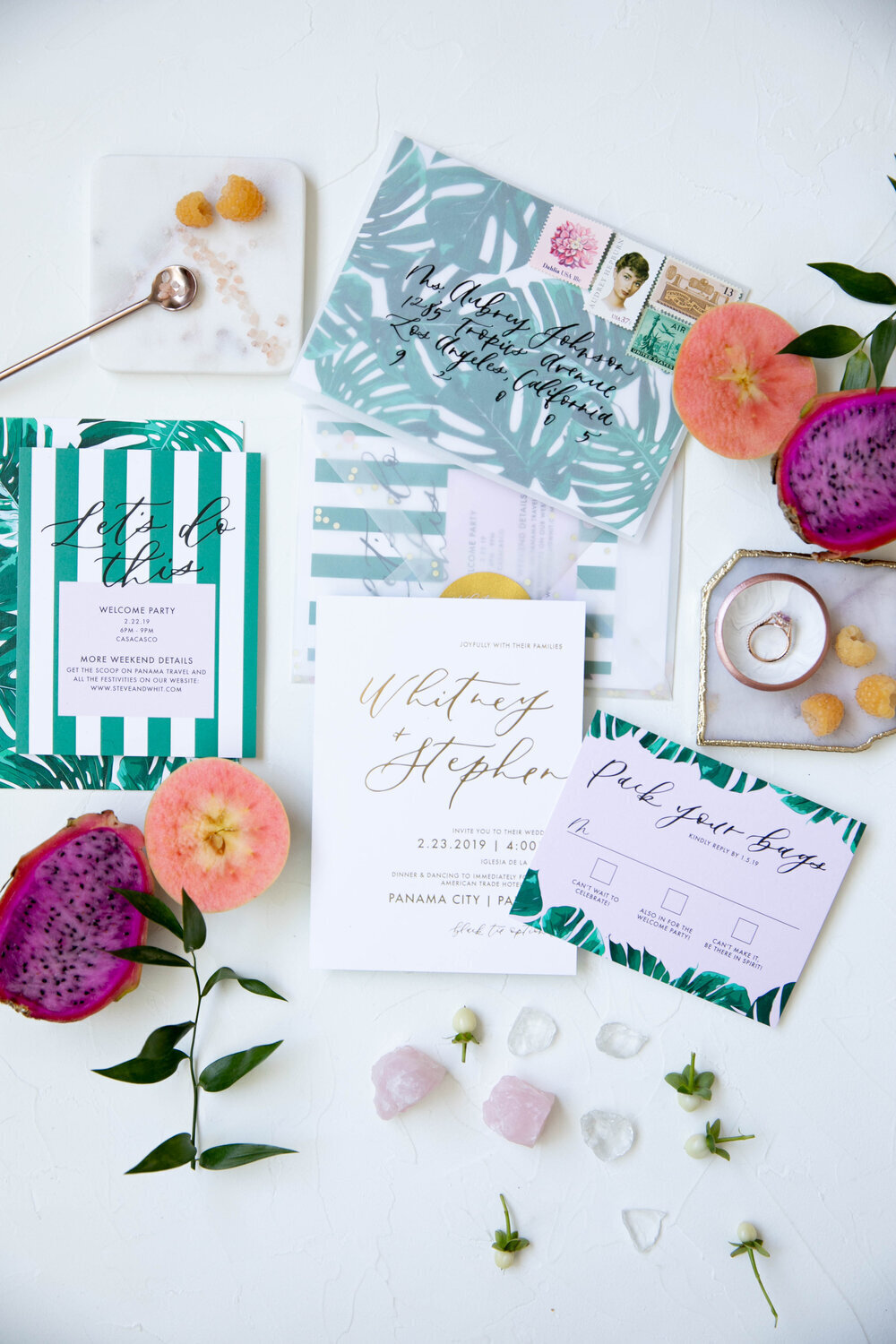 Tropical+wedding+invitations