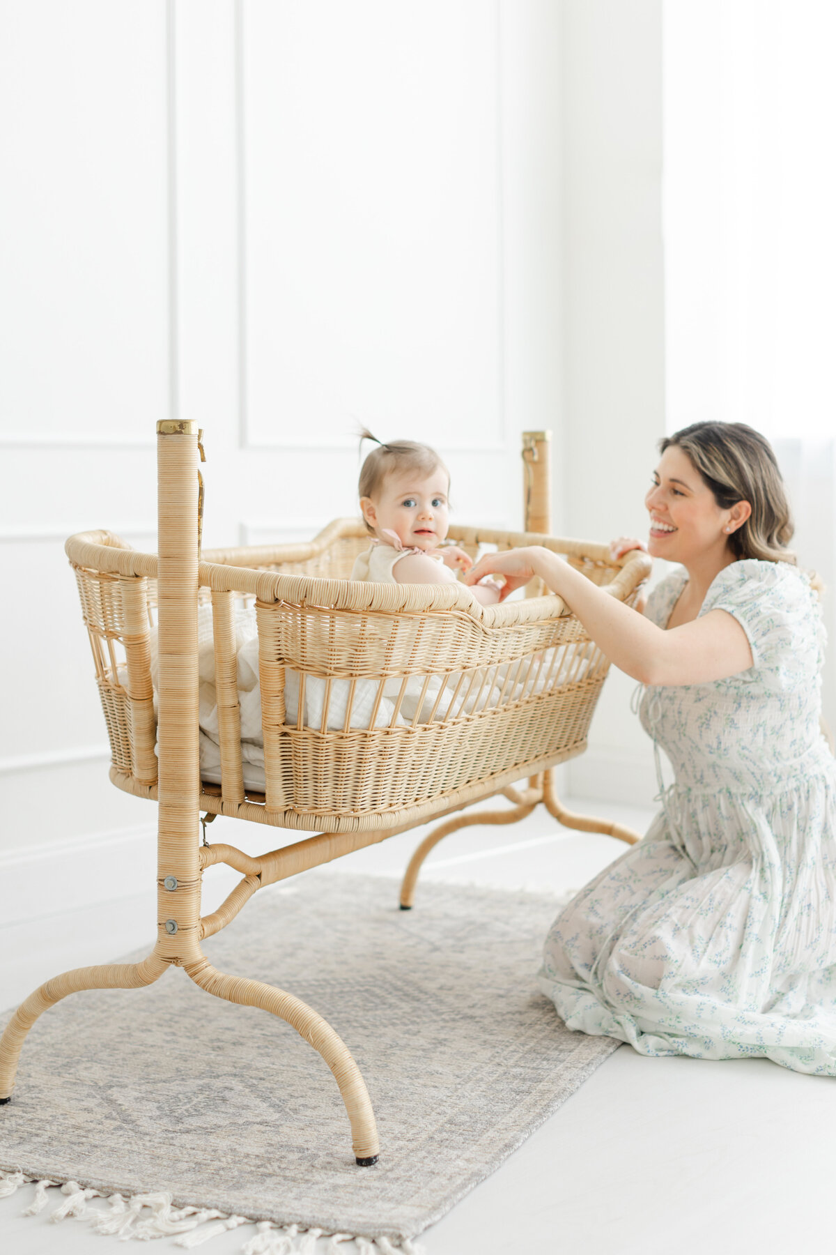 12 month baby milestone portrait session at Philadelphia photography studio - 15