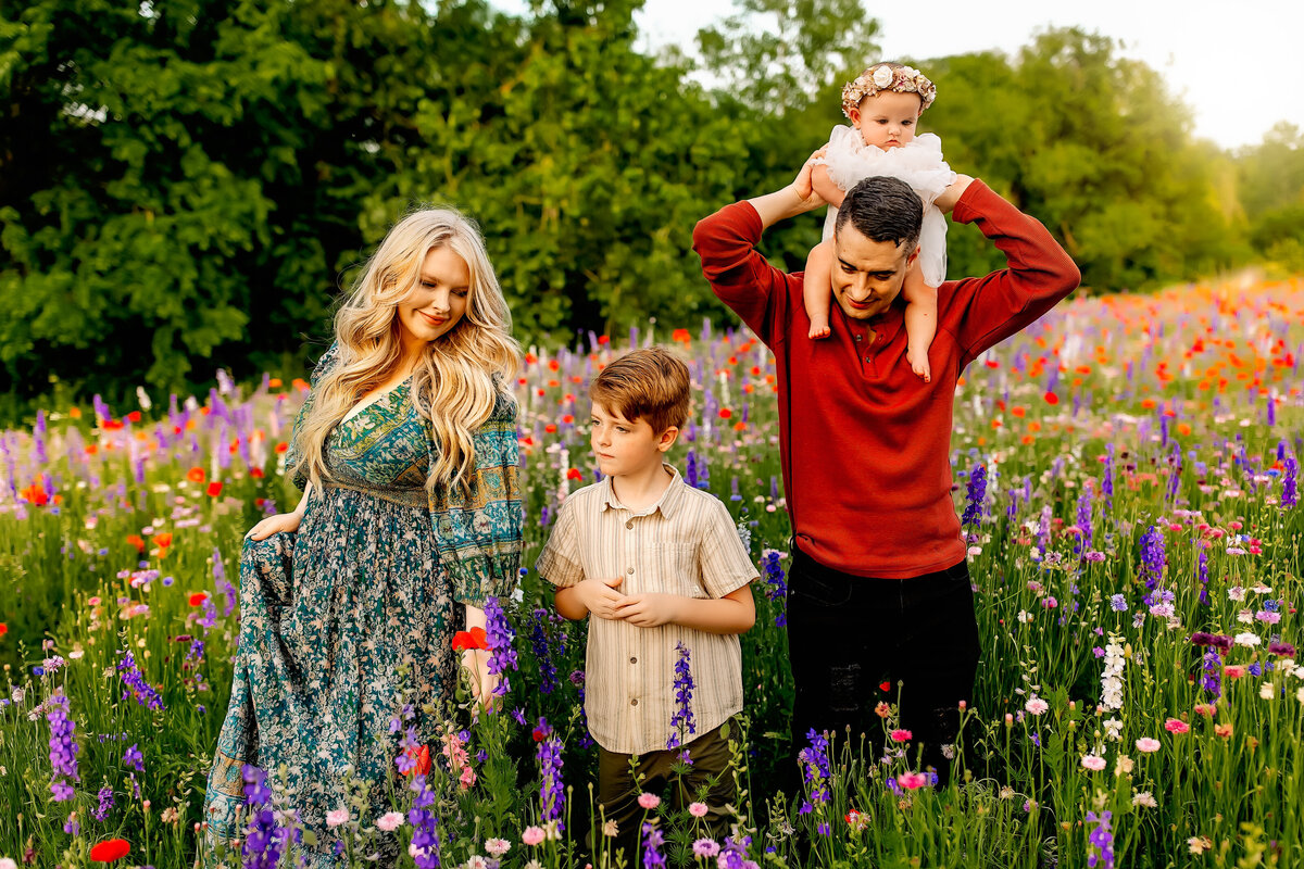 Wild Flower Mini Session in Burleson, Texas | Burleson, Texas Family and Newborn Photographer