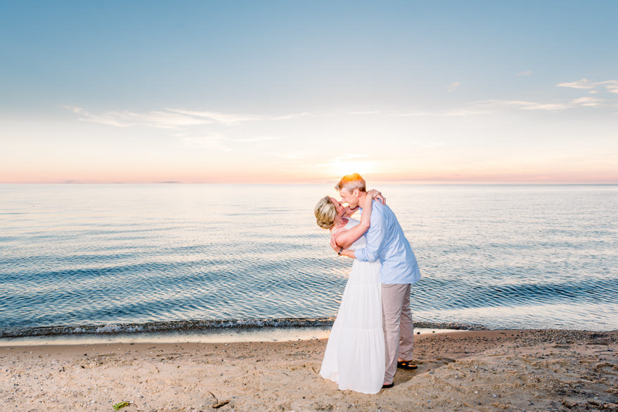 michgian beach engagement photography